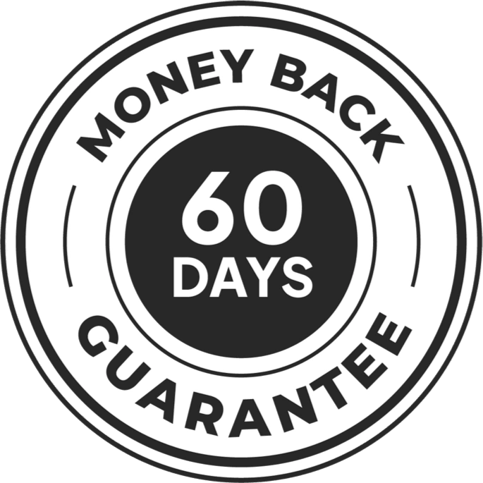 NovaBiome 60-day money back guarantee seal